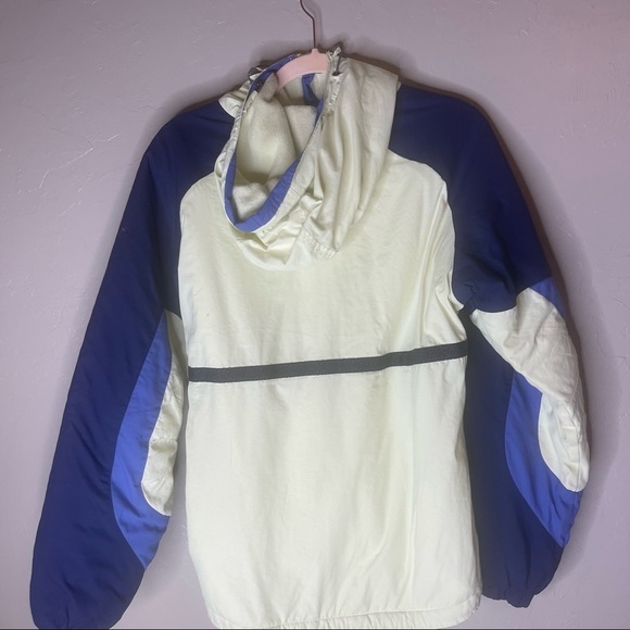 Columbia Jacket Coat Medium Womens Green Teal Hood Zip Weatherproof - Picture 6 of 11